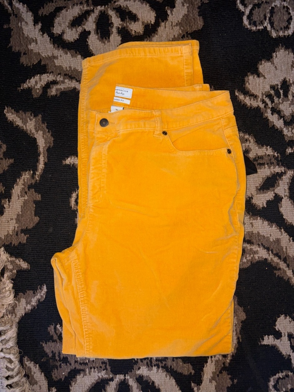 Charter Club Golden Yellow Corduroy Pants
